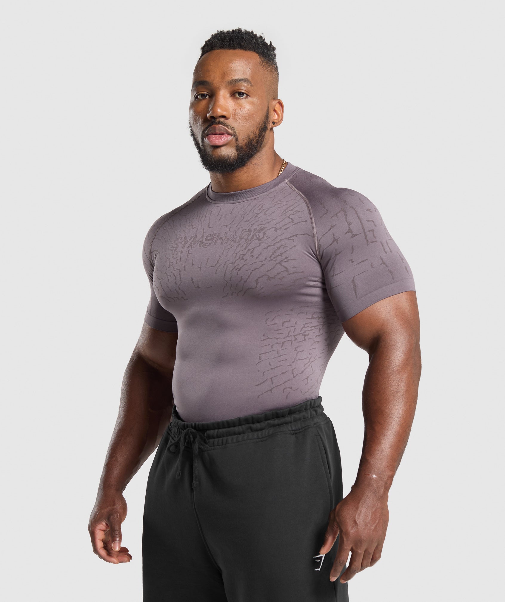 Tectonic Seamless T Shirt Brushed Purple/Greyed Purple