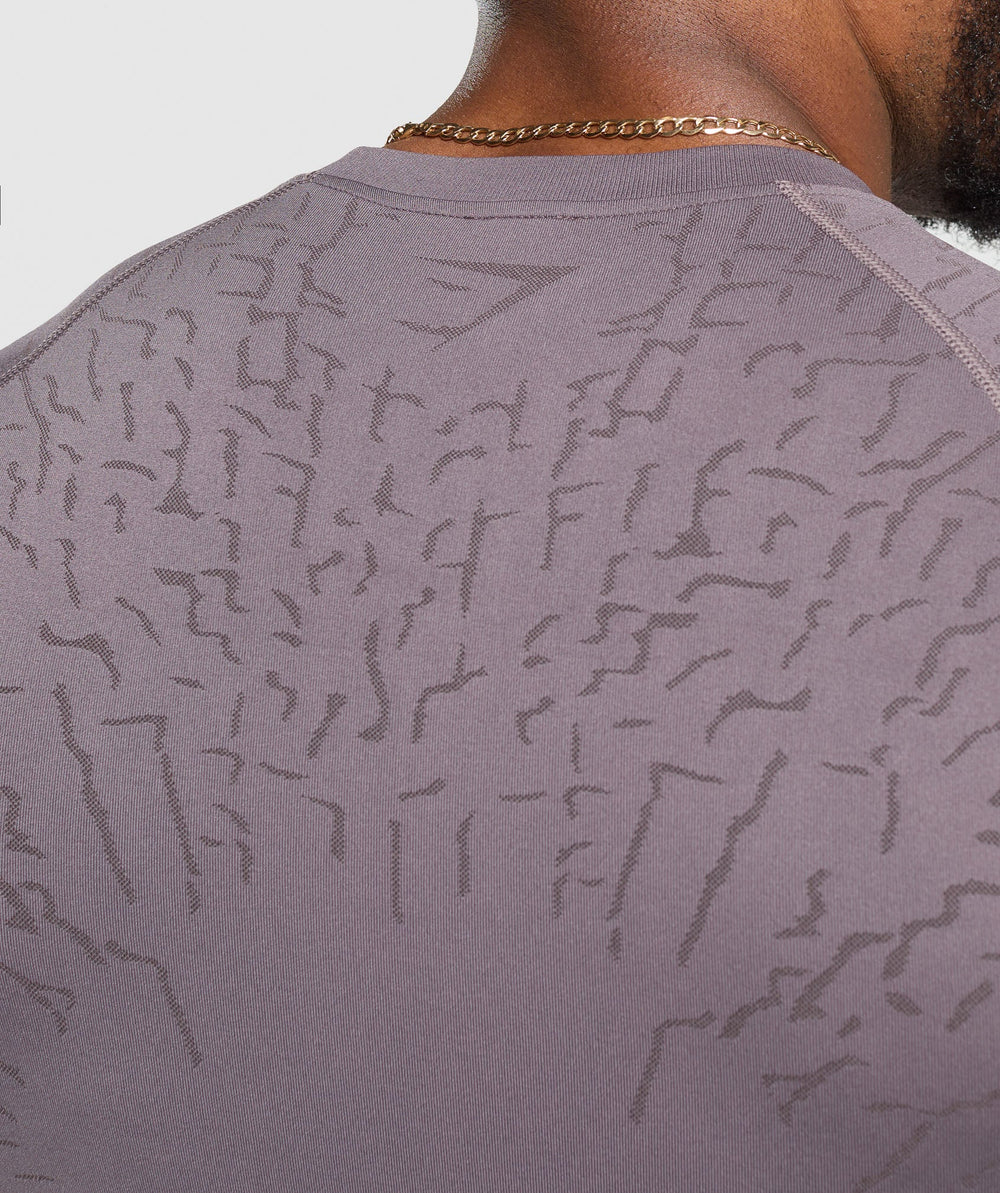 Tectonic Seamless T Shirt Brushed Purple/Greyed Purple