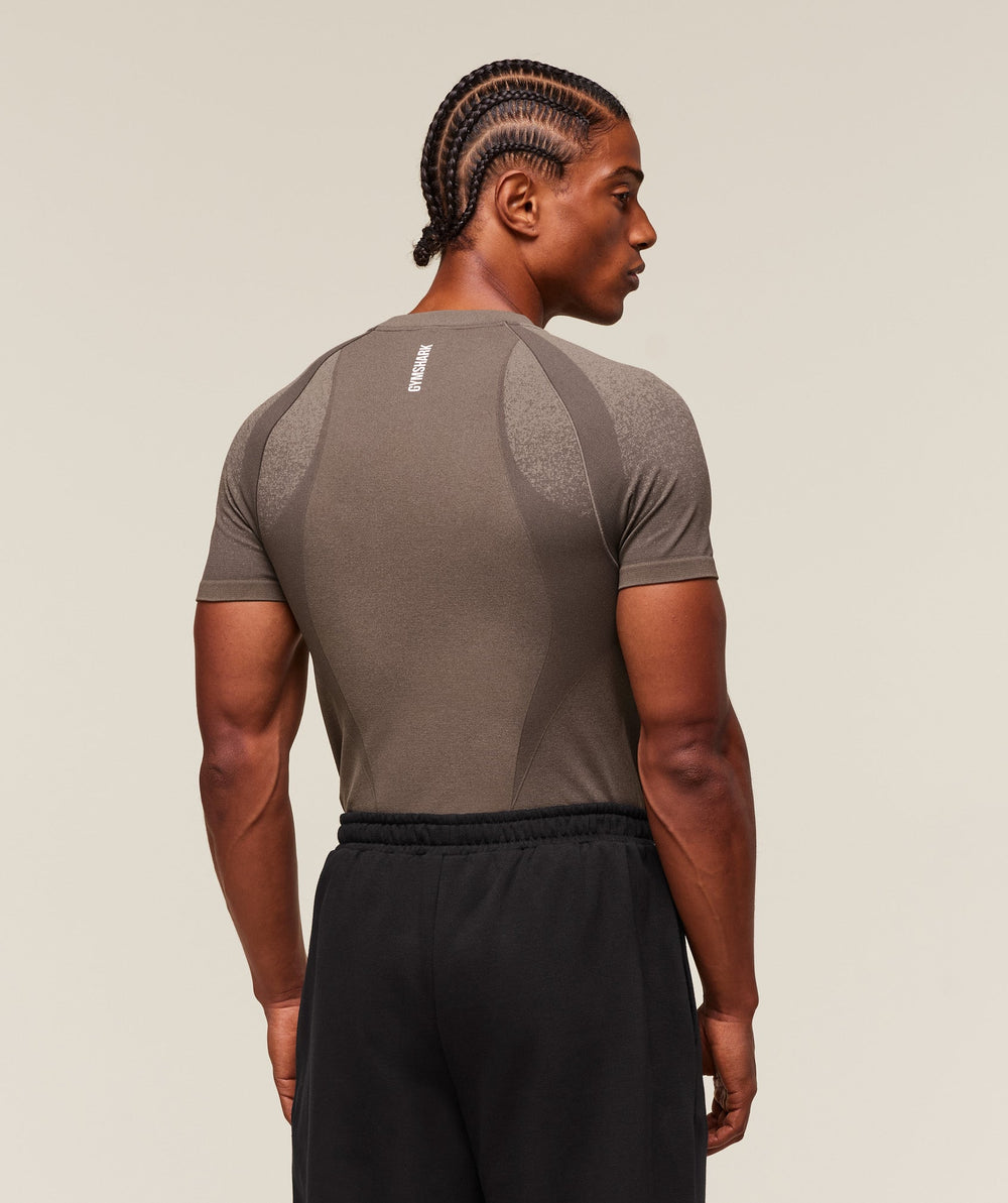 Shadow Seamless T Shirt Camo Brown
