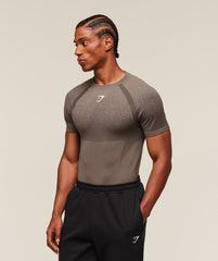Shadow Seamless T Shirt Camo Brown