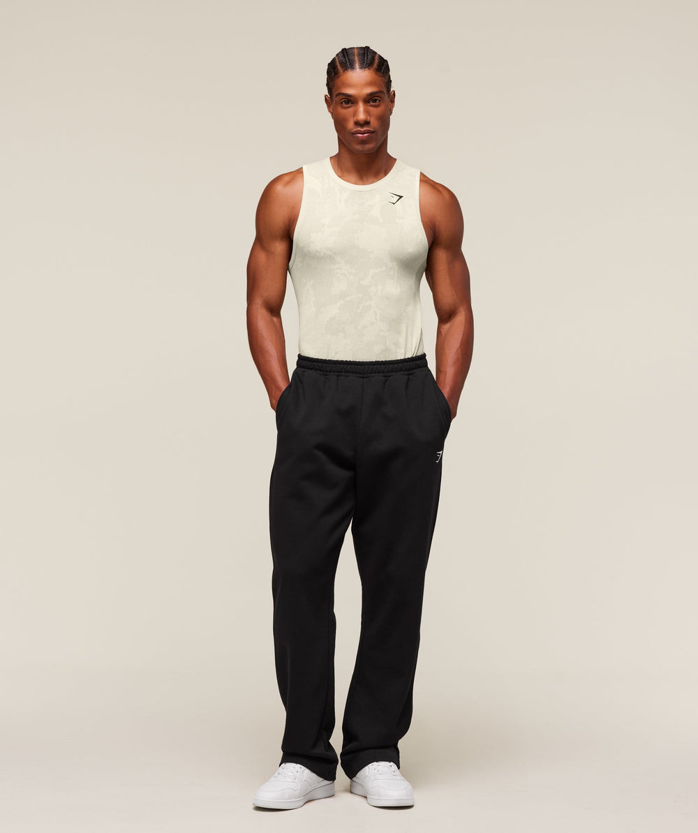 Geo Seamless Tank Pebble Grey/Cement Brown