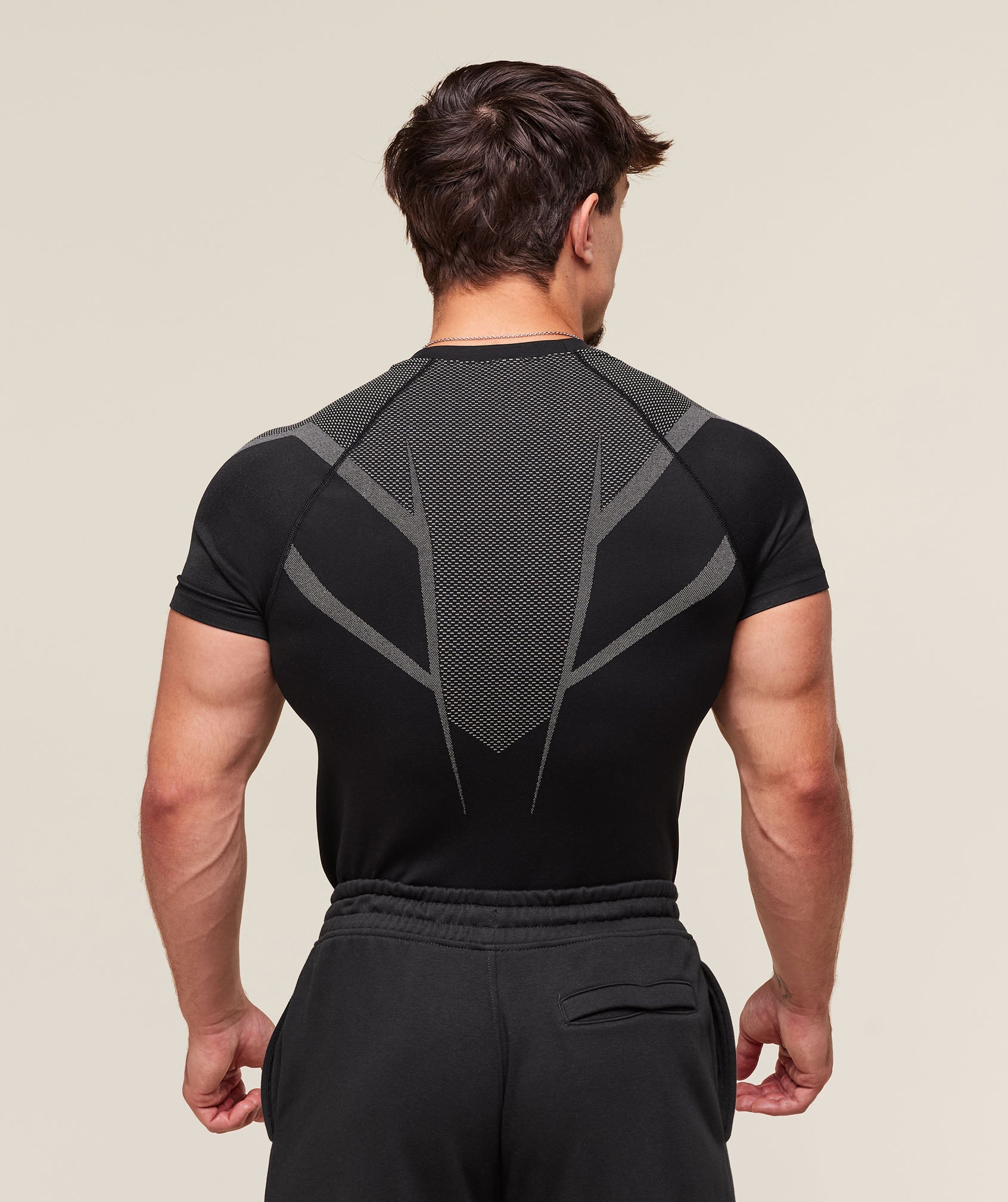 Onyx 5.0 Seamless T-Shirt Black/Light Grey