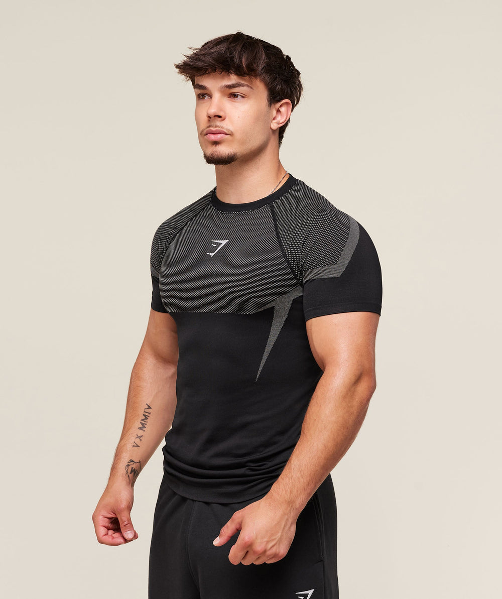 Onyx 5.0 Seamless T-Shirt Black/Light Grey