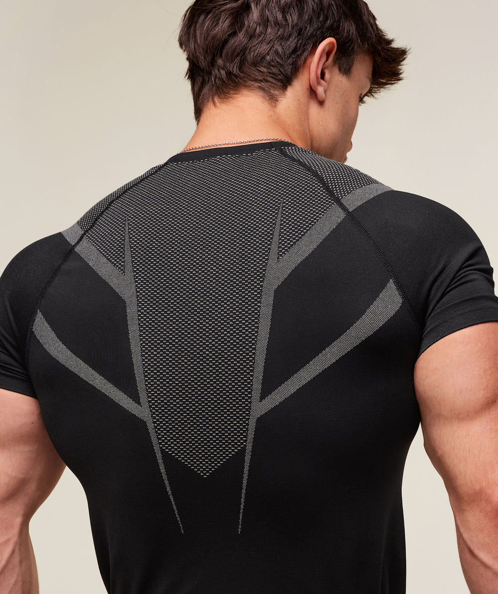 Onyx 5.0 Seamless T-Shirt Black/Light Grey