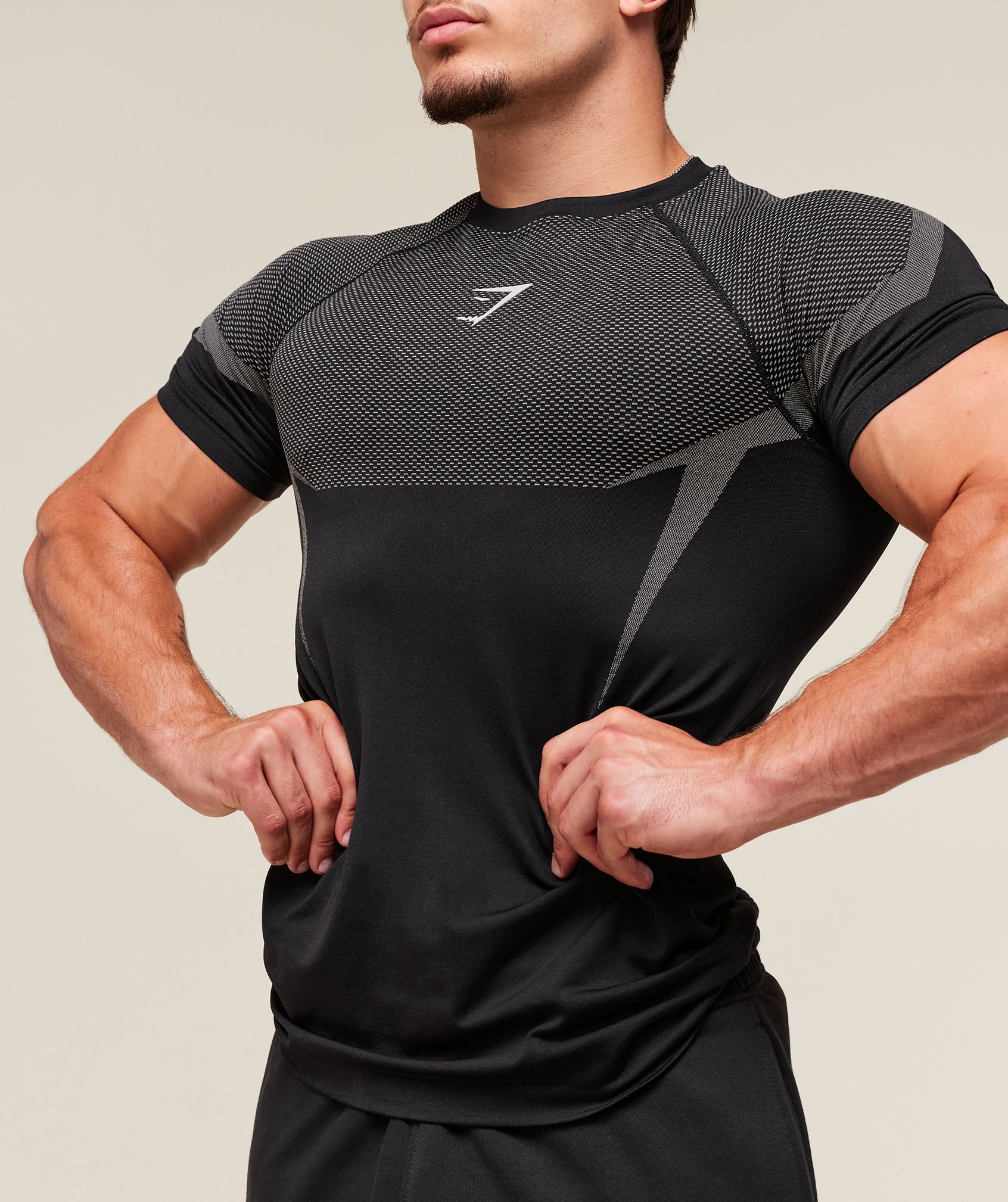 Onyx 5.0 Seamless T-Shirt Black/Light Grey