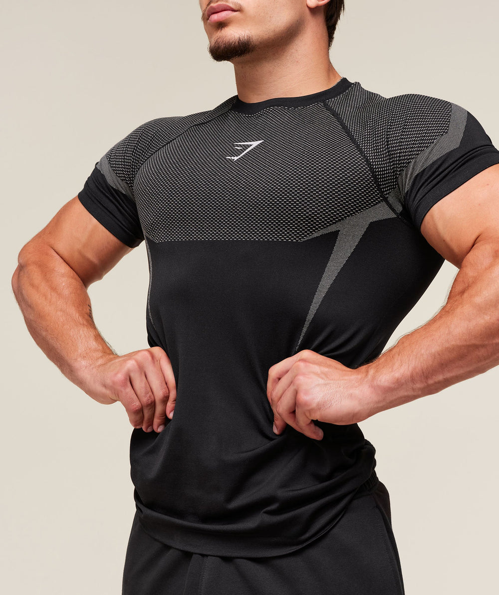 Onyx 5.0 Seamless T-Shirt Black/Light Grey