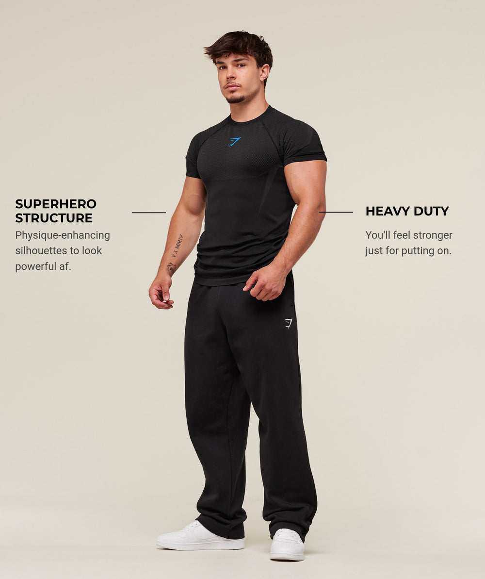 Onyx 5.0 Seamless T-Shirt Black/Onyx Grey