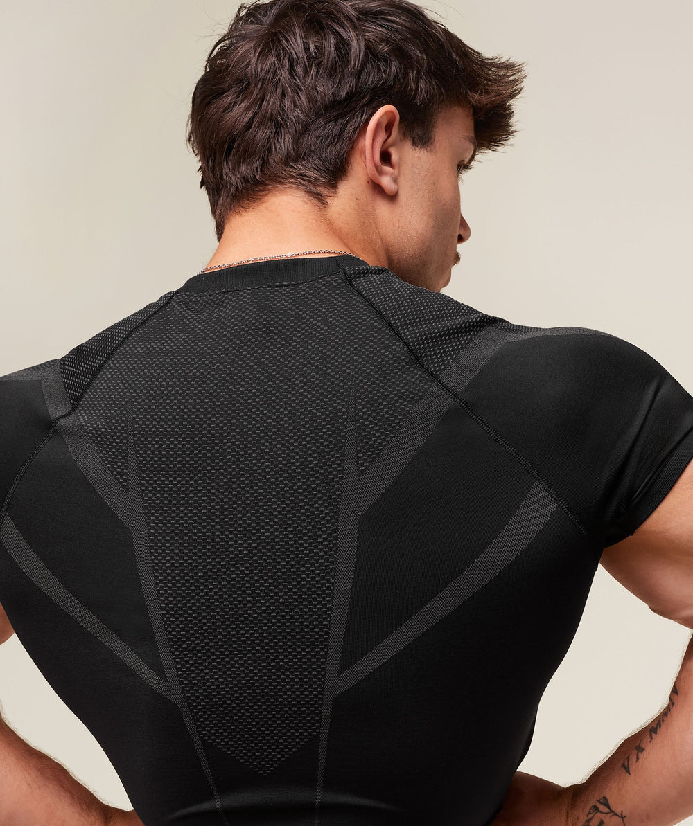 Onyx 5.0 Seamless T-Shirt Black/Onyx Grey