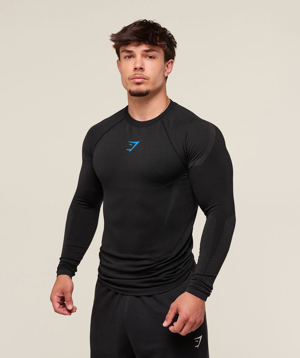 Onyx 5.0 Seamless Long Sleeve T-Shirt Black/Onyx Grey