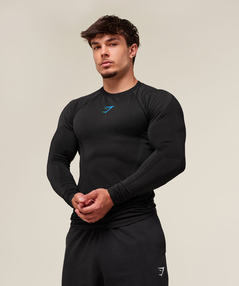Onyx 5.0 Seamless Long Sleeve T-Shirt Black/Onyx Grey