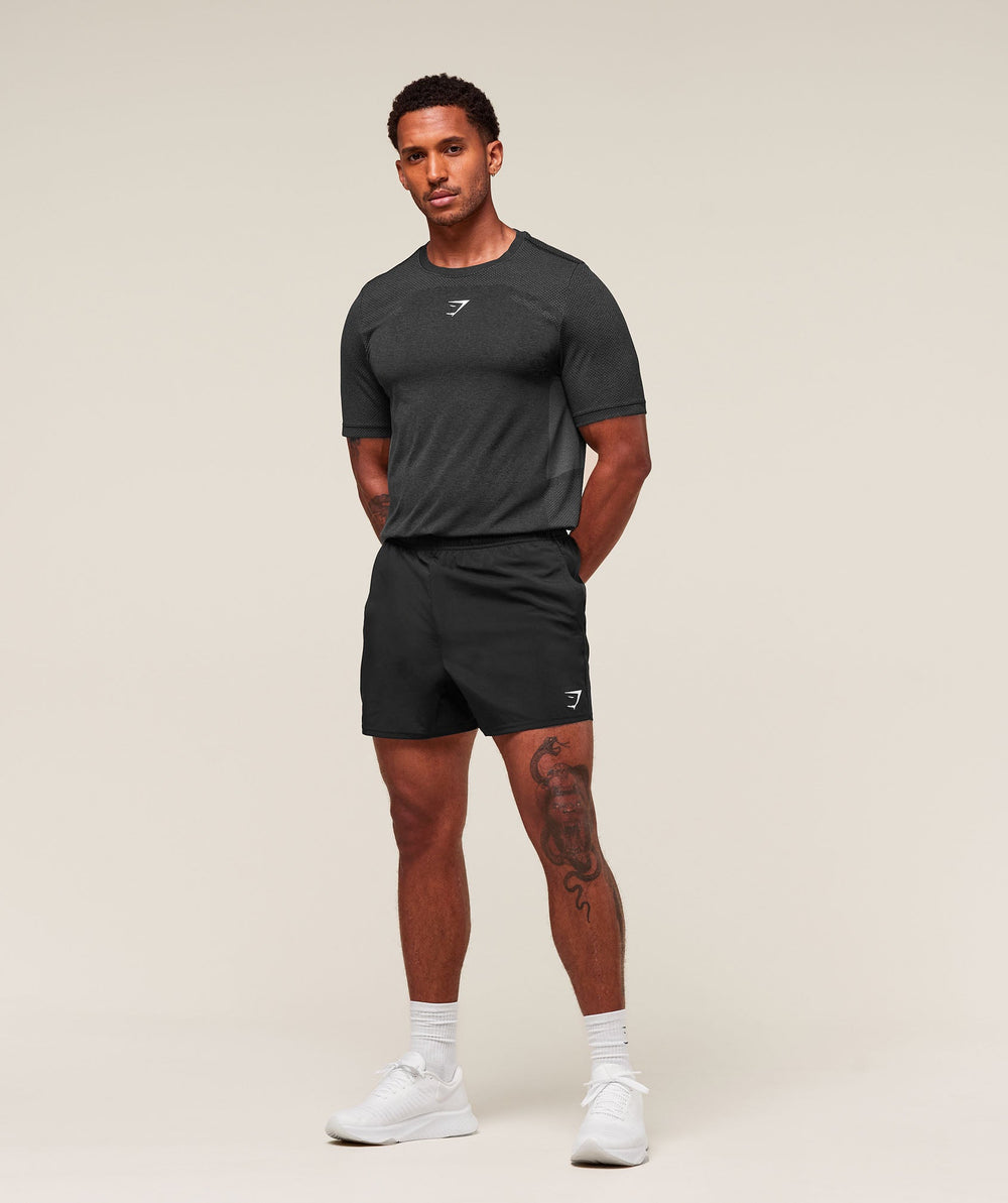 Lightweight Seamless T-Shirt Black/Silhouette Grey