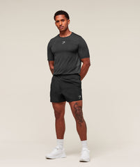 Lightweight Seamless T-Shirt Black/Silhouette Grey