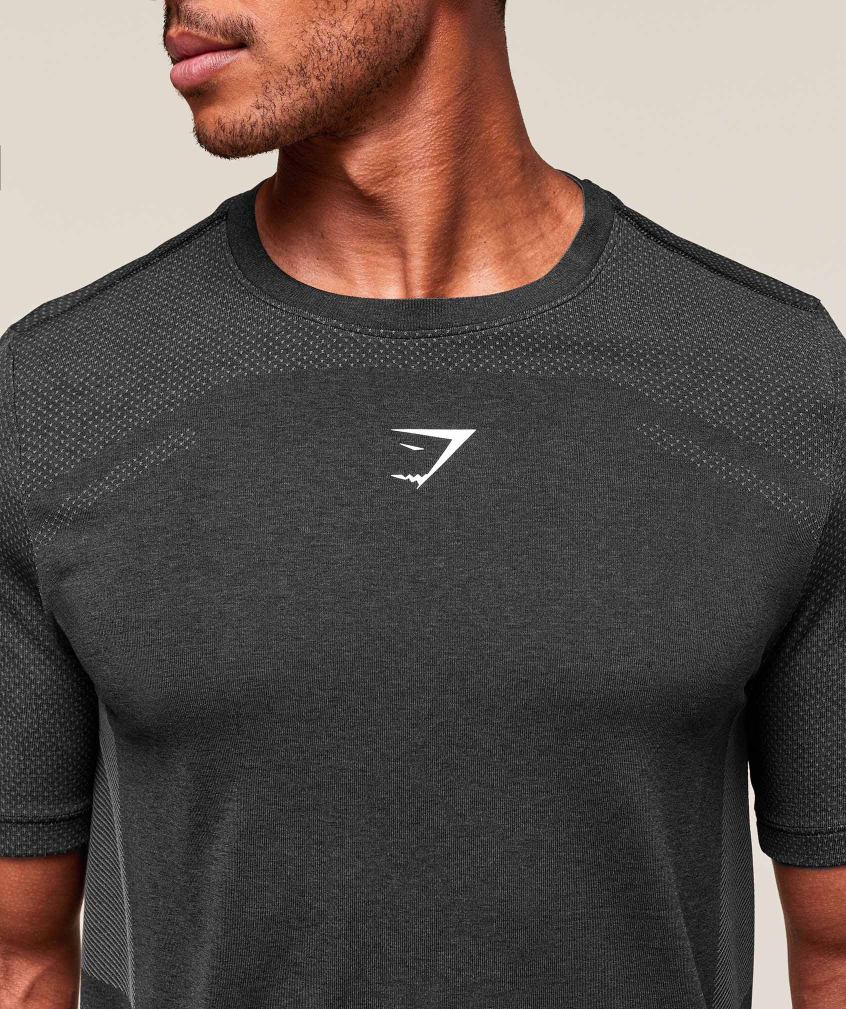 Lightweight Seamless T-Shirt Black/Silhouette Grey