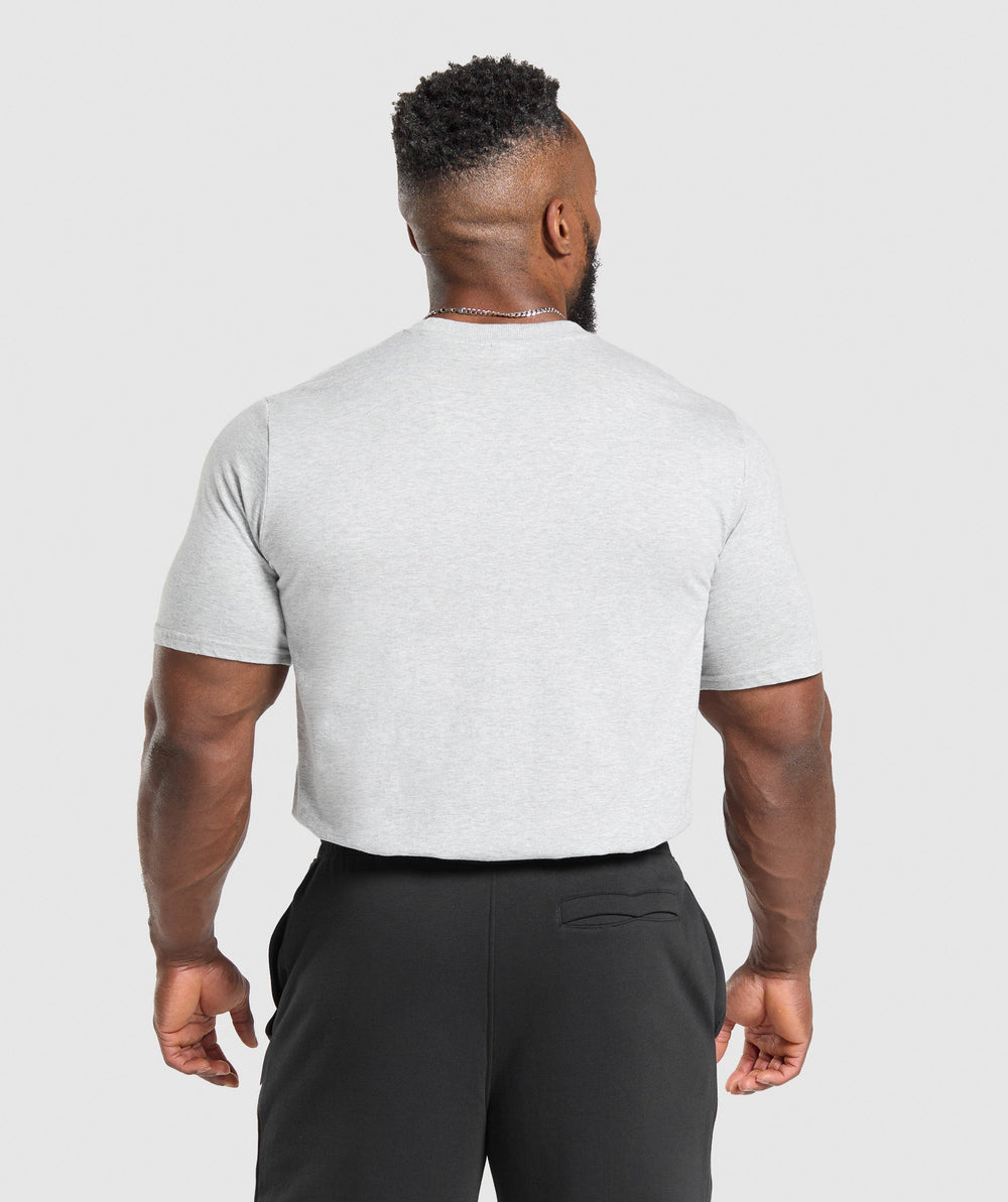 T-Shirt 2 Pack Black/Light Grey Marl