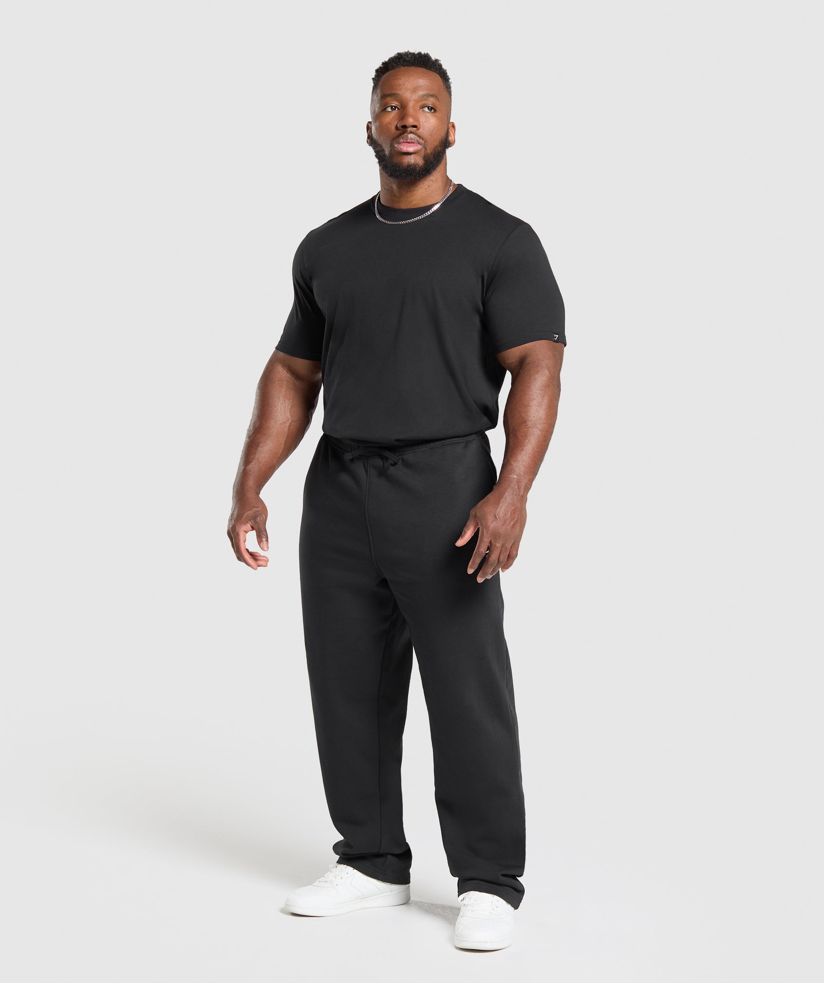 T-Shirt 2 Pack Black/Light Grey Marl