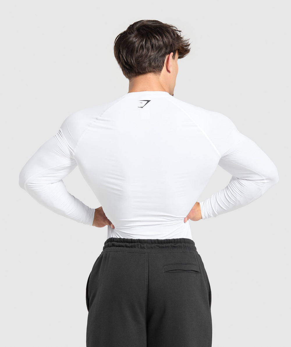Graphic Baselayer Long Sleeve T-Shirt White