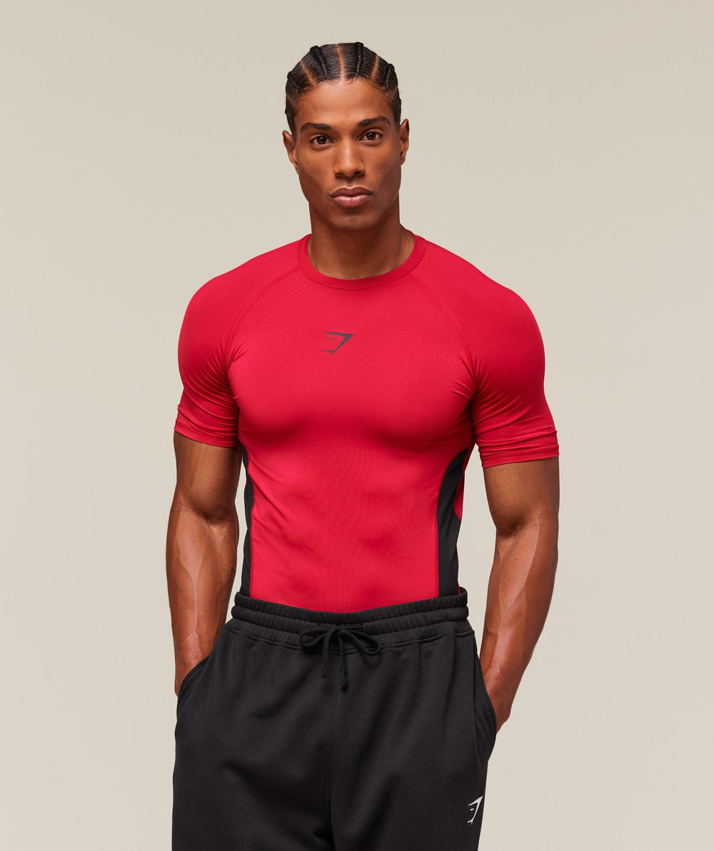 Element Baselayer T-Shirt Carmine Red/Black