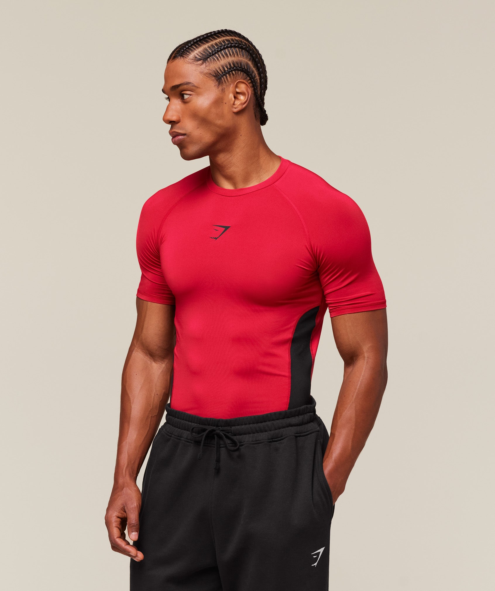 Element Baselayer T-Shirt Carmine Red/Black