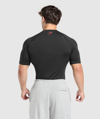 Graphic Baselayer T-Shirt Black