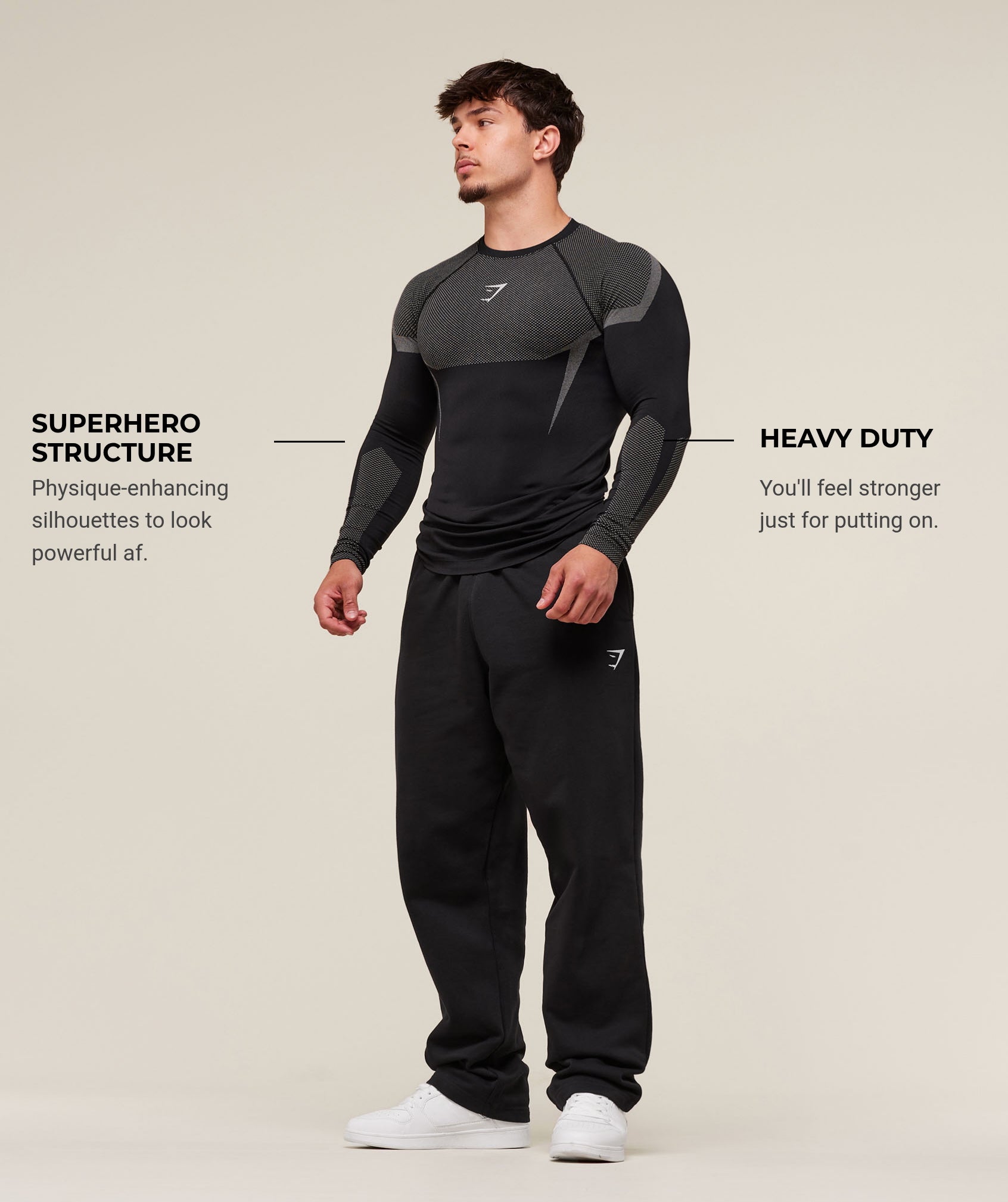 Onyx 5.0 Seamless Long Sleeve T-Shirt Black/Light Grey