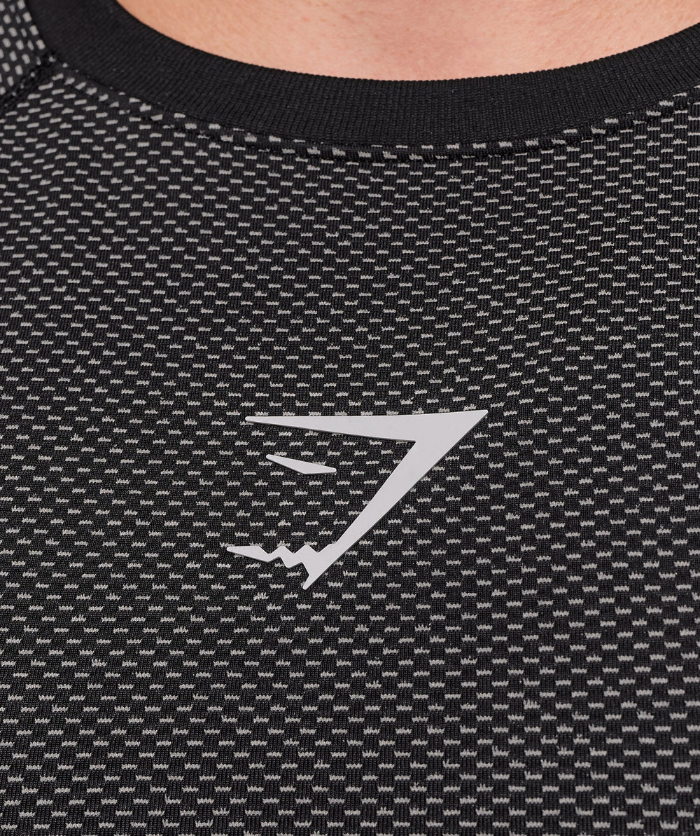 Onyx 5.0 Seamless Long Sleeve T-Shirt Black/Light Grey