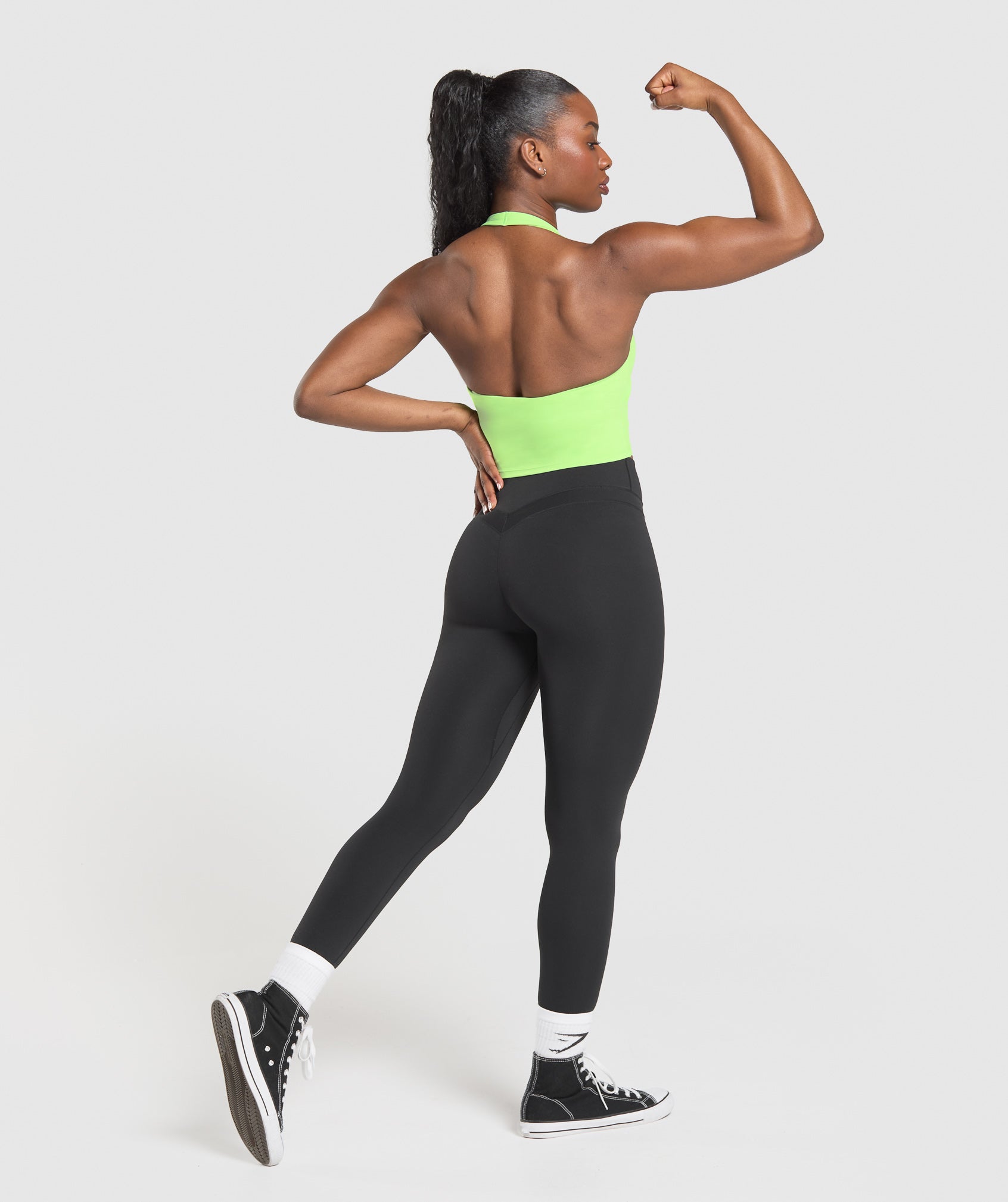 Halter Neck Cami with Shelf Energy Gelato Green
