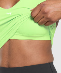 Halter Neck Cami with Shelf Energy Gelato Green