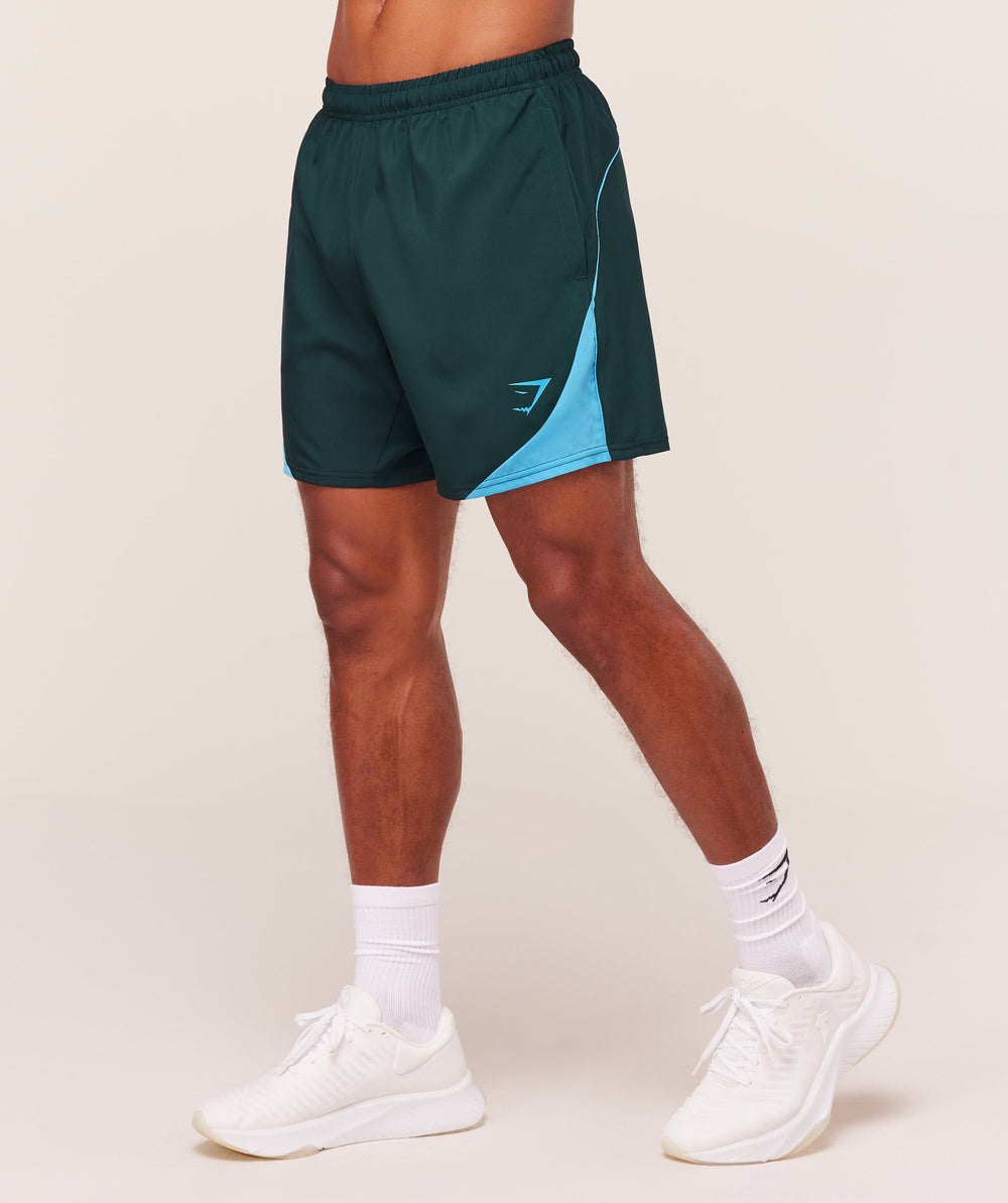 Arrival Block 6" Shorts Deep Petrol Blue