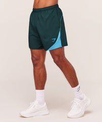 Arrival Block 6" Shorts Deep Petrol Blue