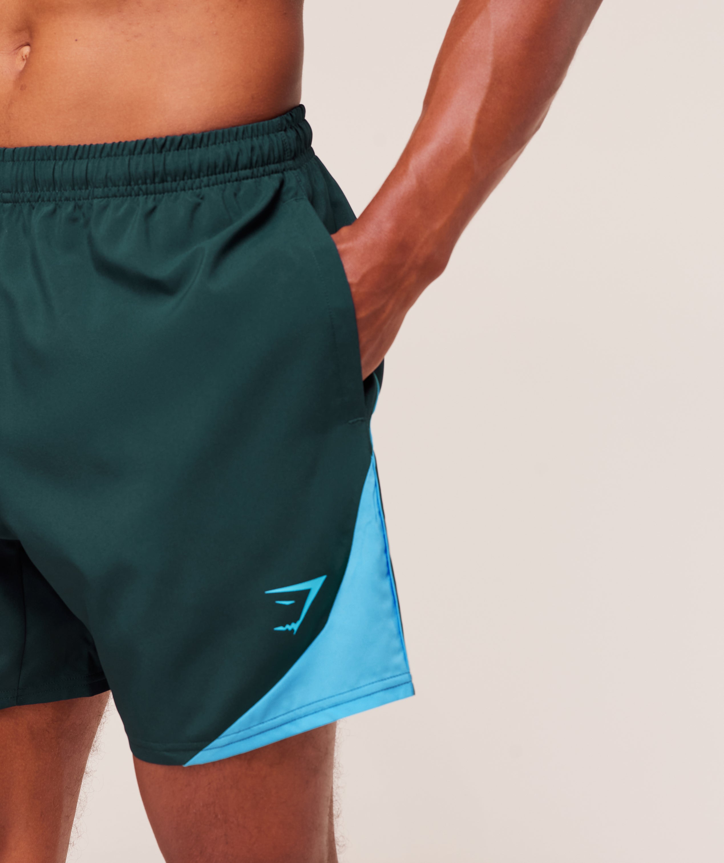 Arrival Block 6" Shorts Deep Petrol Blue