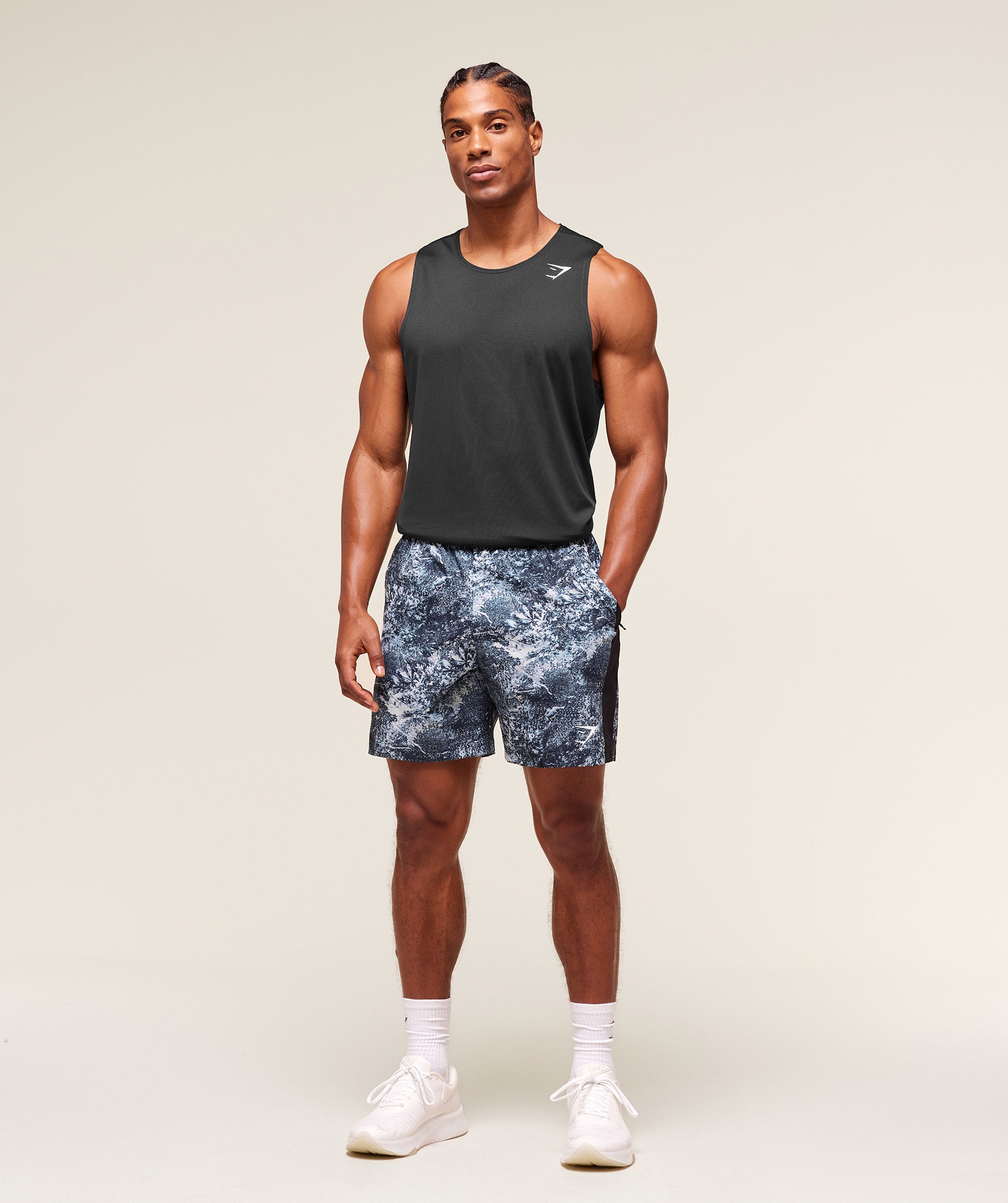 Sport  7" Shorts Smoke Blue/Black