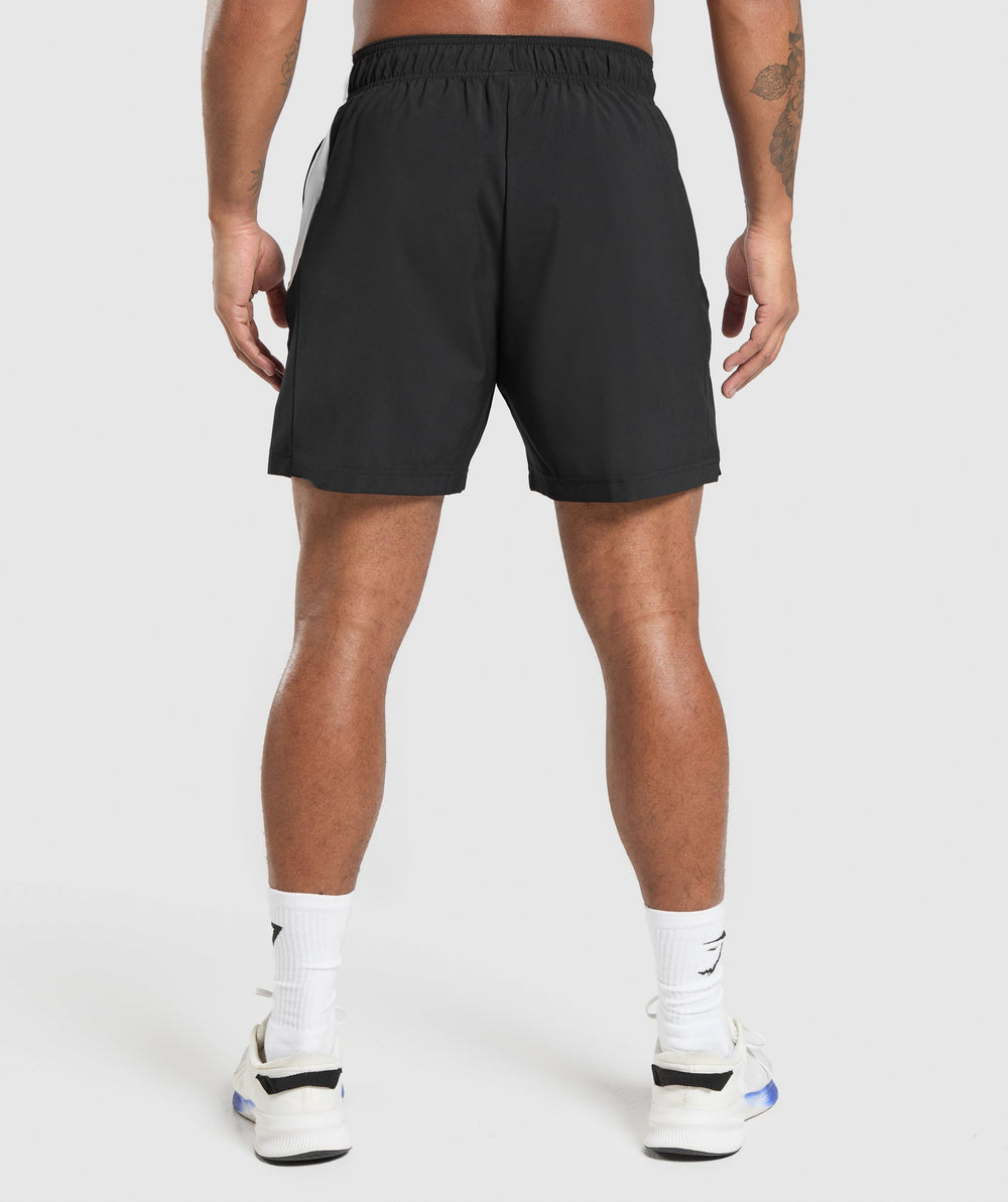 Sport Panel 7" Shorts Black/White