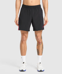 Sport  7" Shorts Black/Conditioning Red