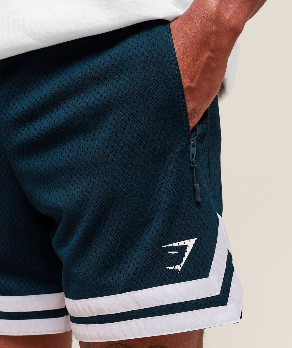 Varsity Mesh Shorts Navy