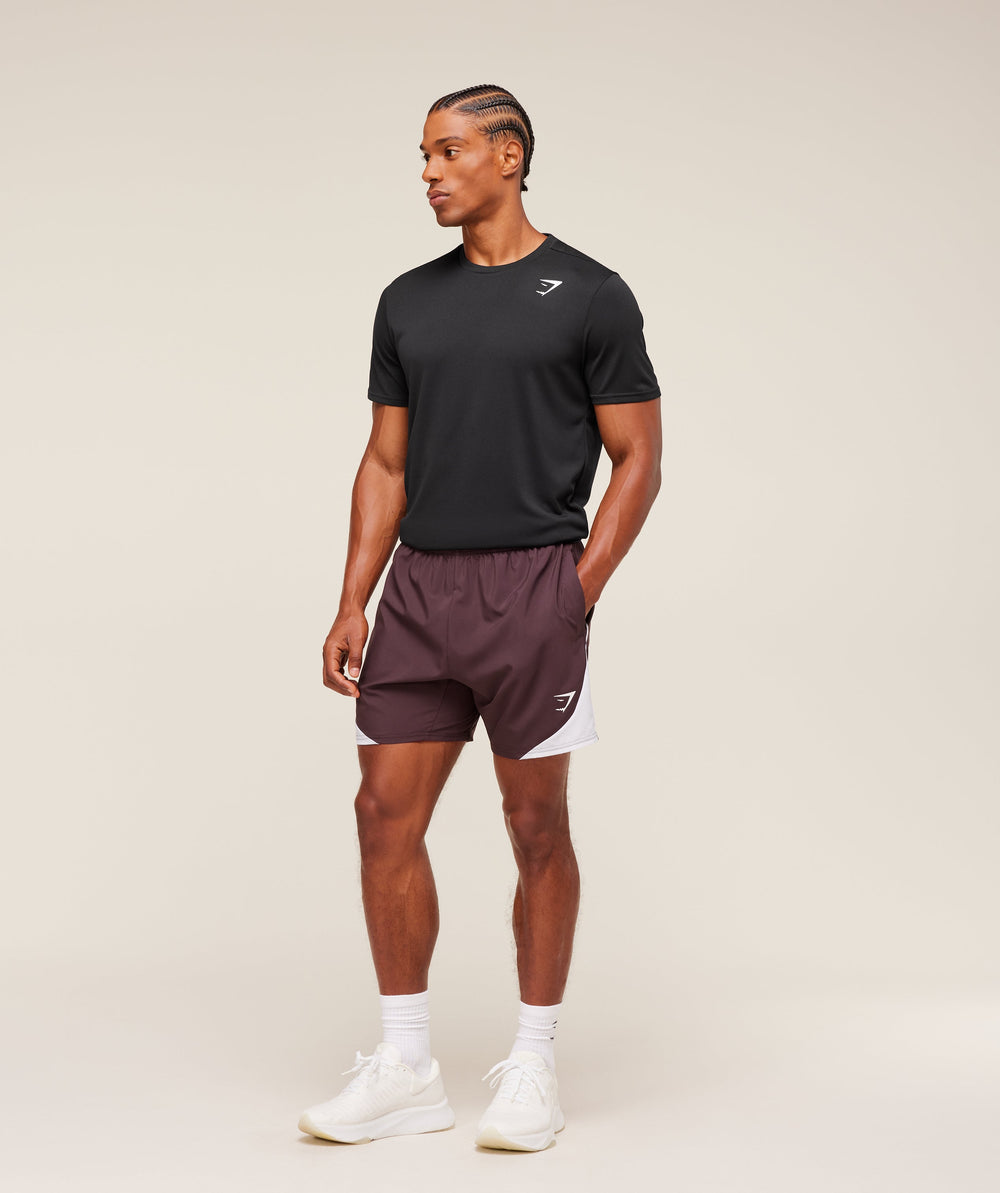 Arrival Block 6" Shorts Cherry Purple