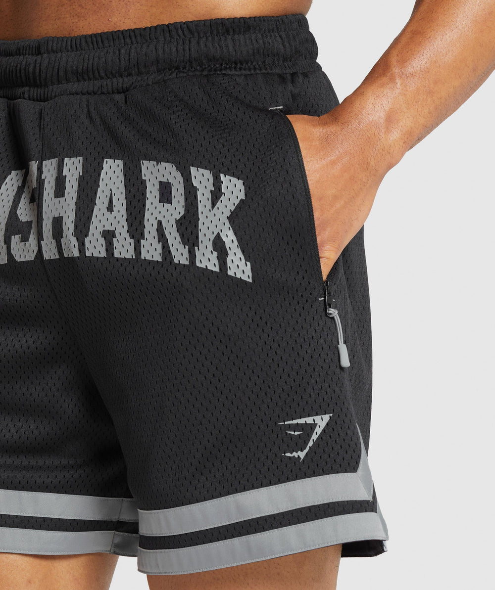 Varsity Mesh Shorts Black