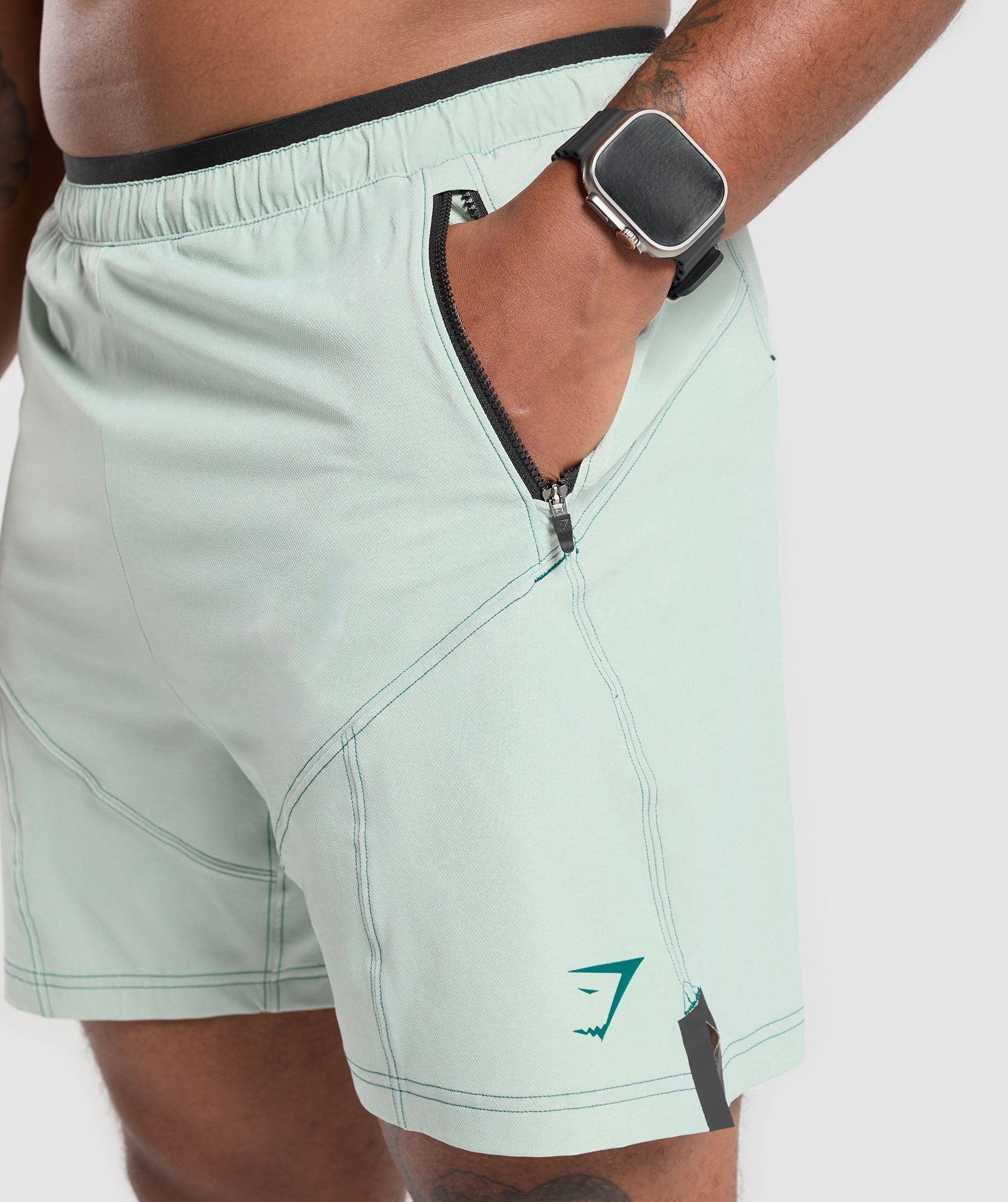 Tactical 6" Short Cool Turquoise