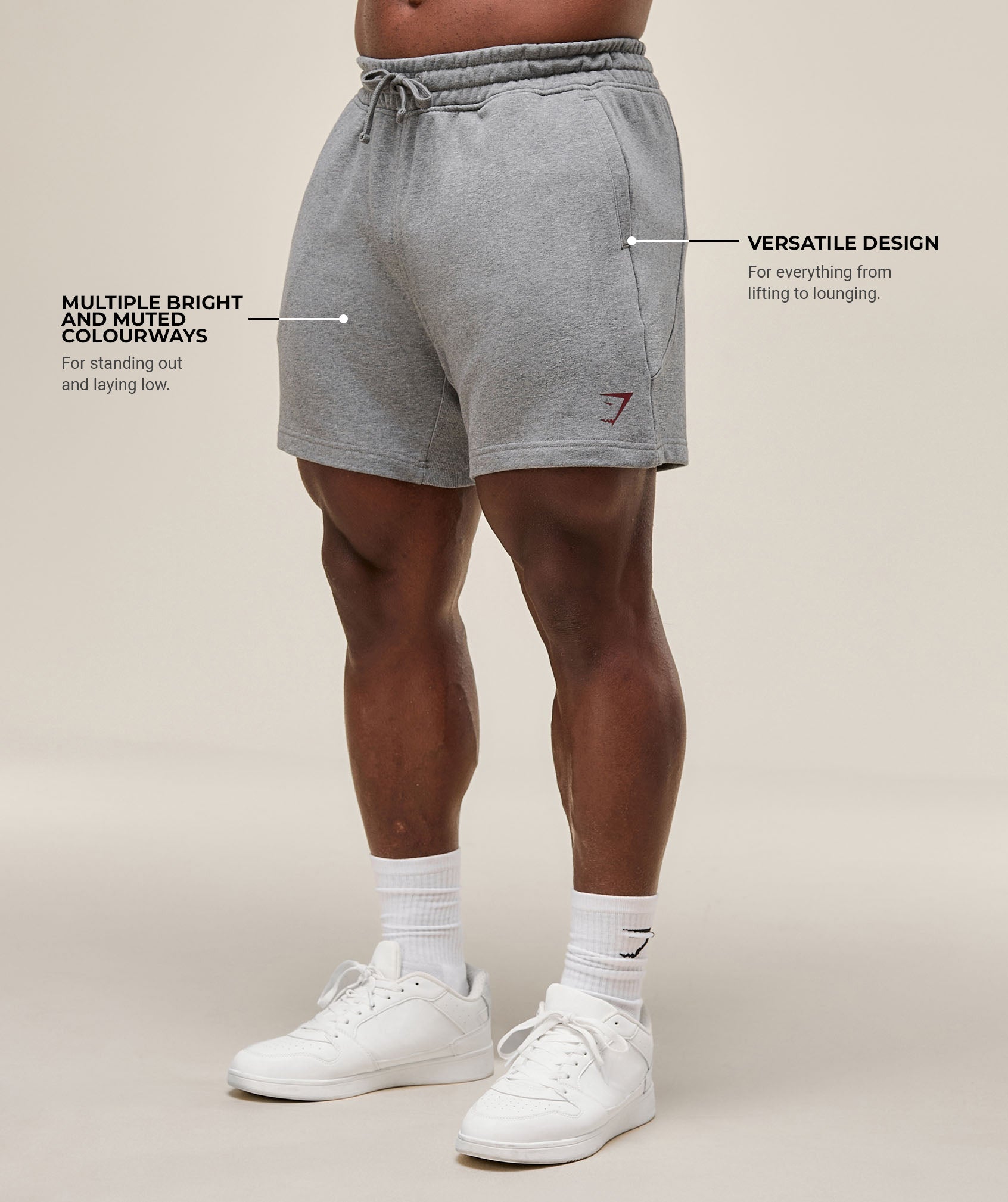 Power 5" Shorts Charcoal Core Marl