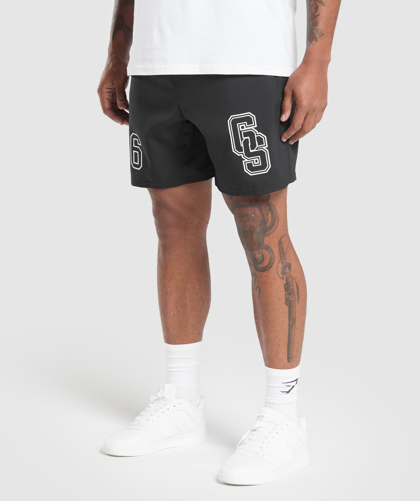 Collegiate Graphic Shorts Black