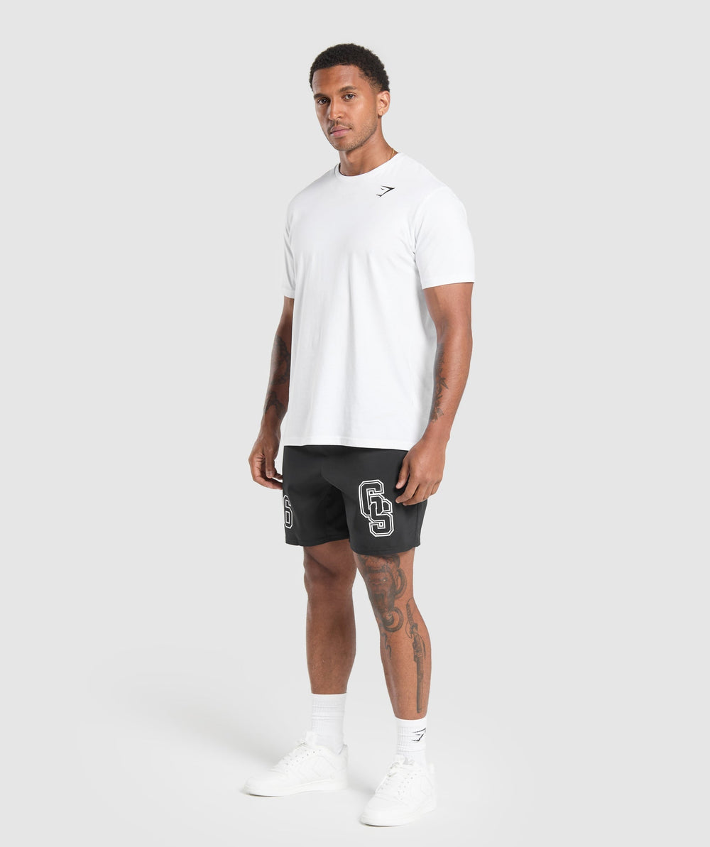 Collegiate Graphic Shorts Black