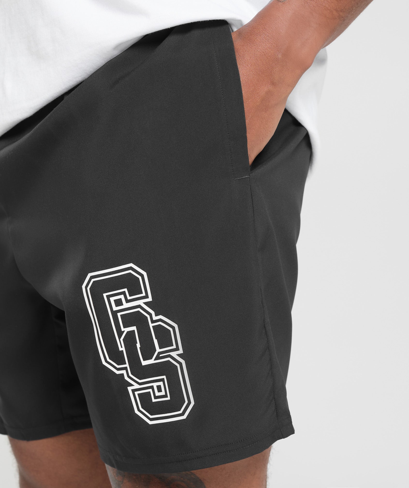 Collegiate Graphic Shorts Black