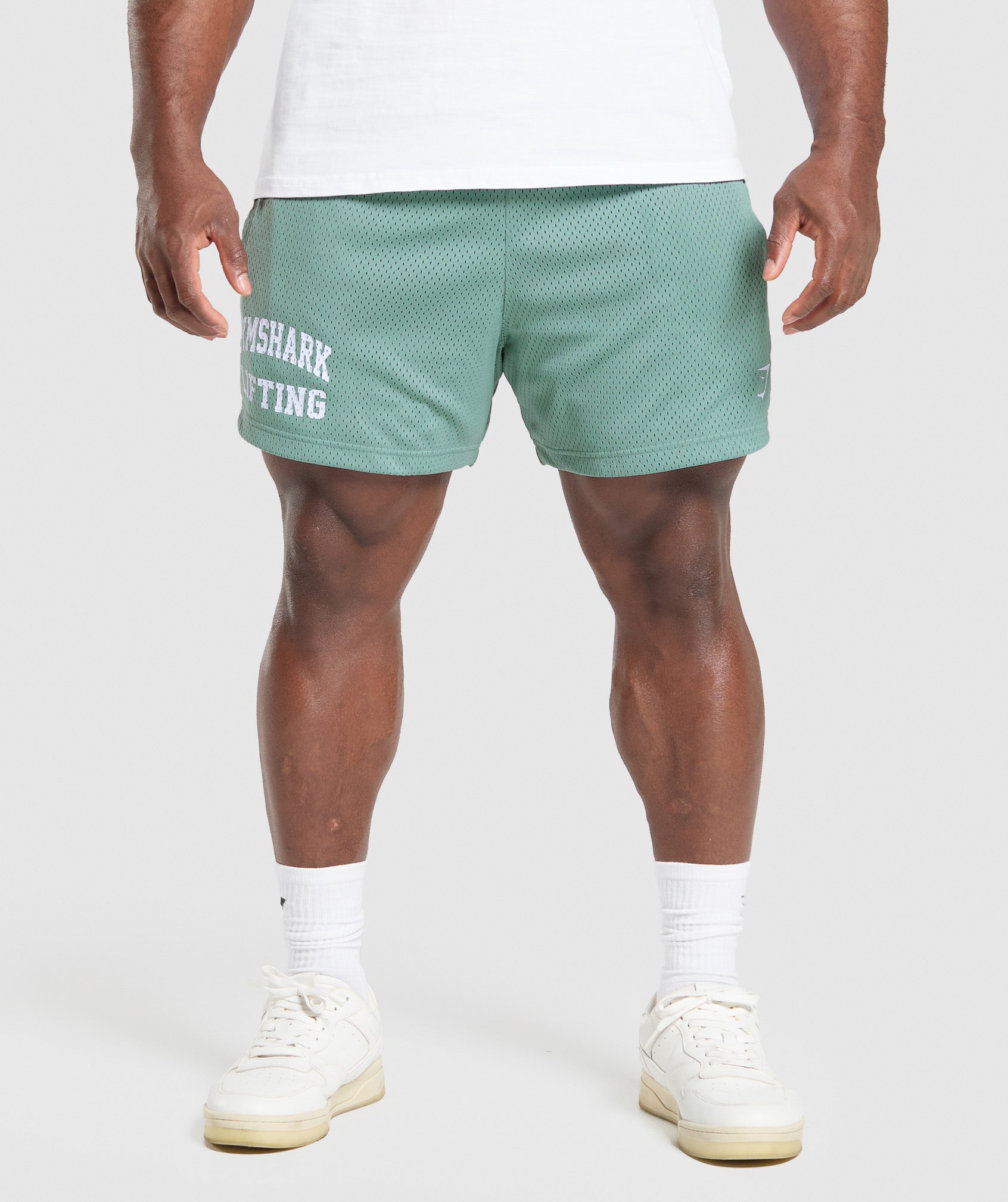 Lifting Mesh 5" Shorts Celeste Blue