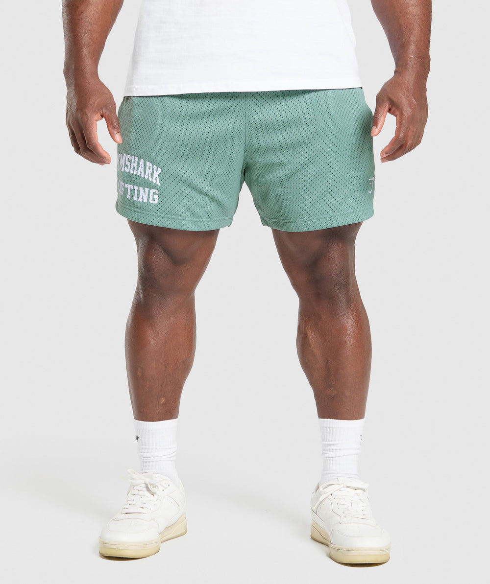 Lifting Mesh 5" Shorts Celeste Blue