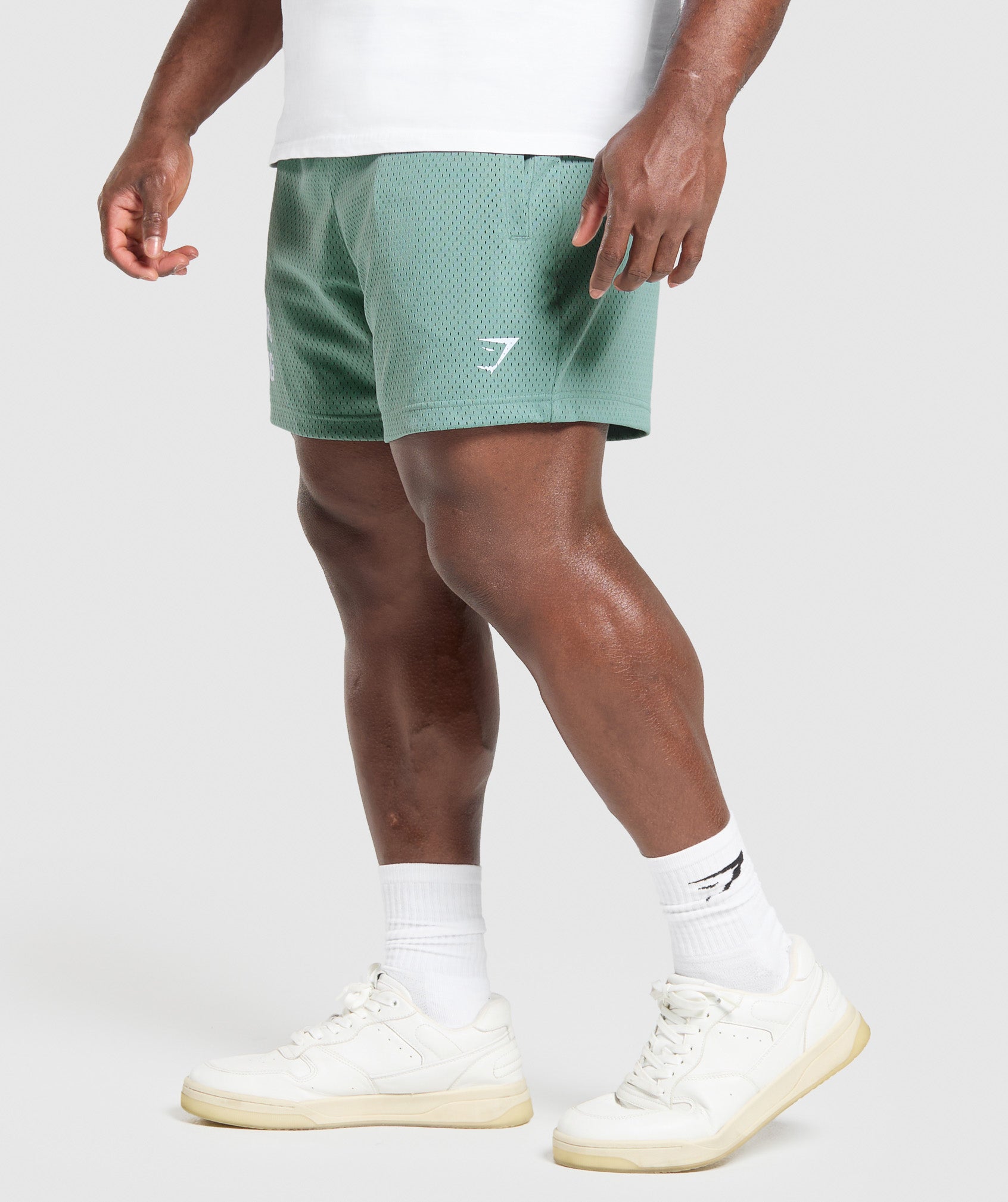 Lifting Mesh 5" Shorts Celeste Blue