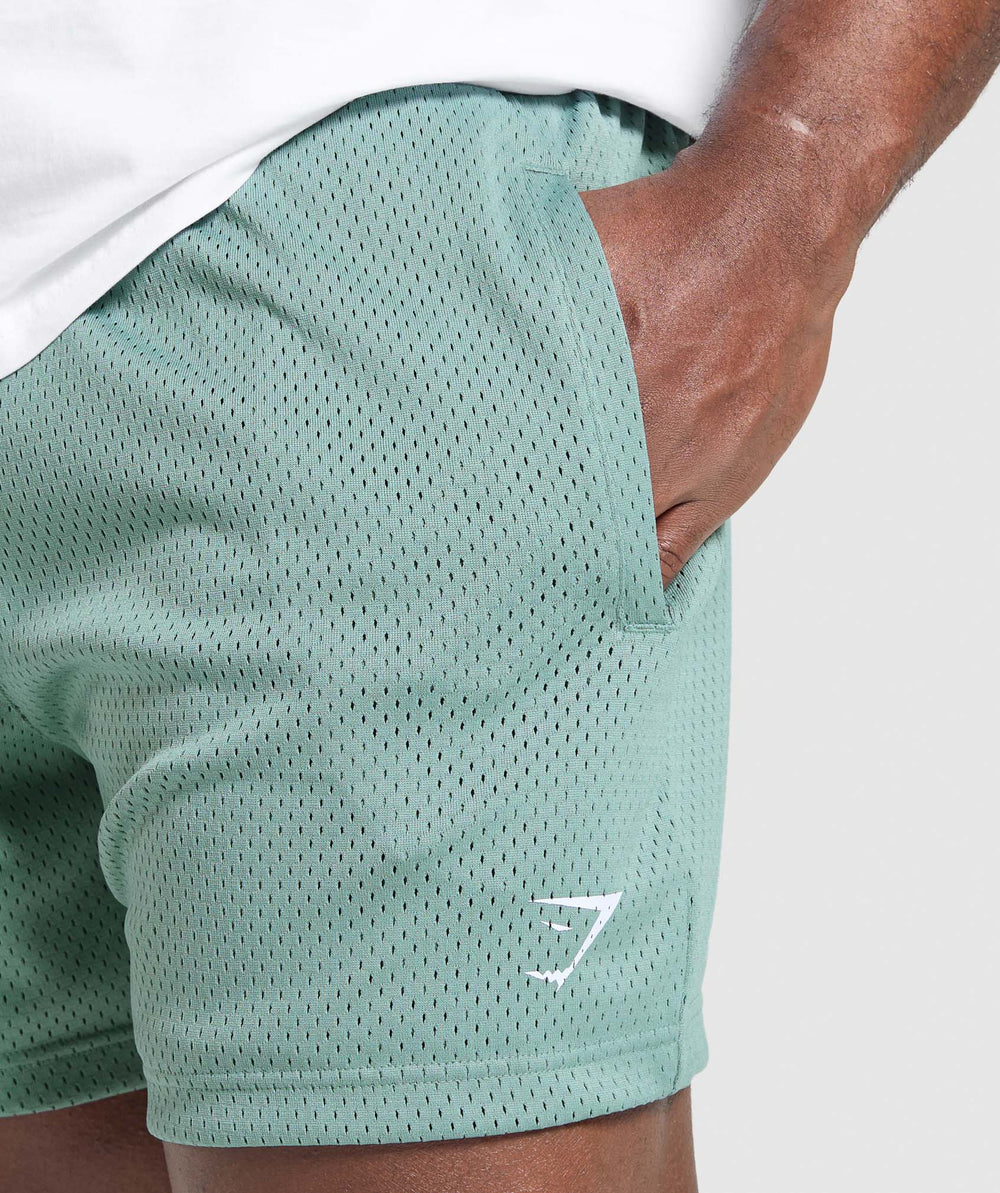 Lifting Mesh 5" Shorts Celeste Blue