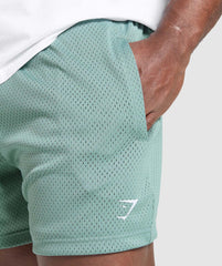 Lifting Mesh 5" Shorts Celeste Blue