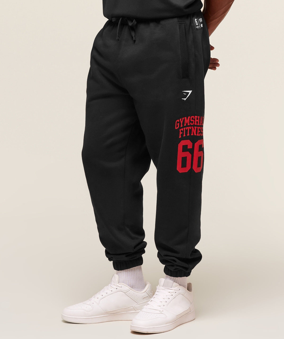 Varsity Oversized Joggers Black