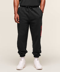 Varsity Oversized Joggers Black