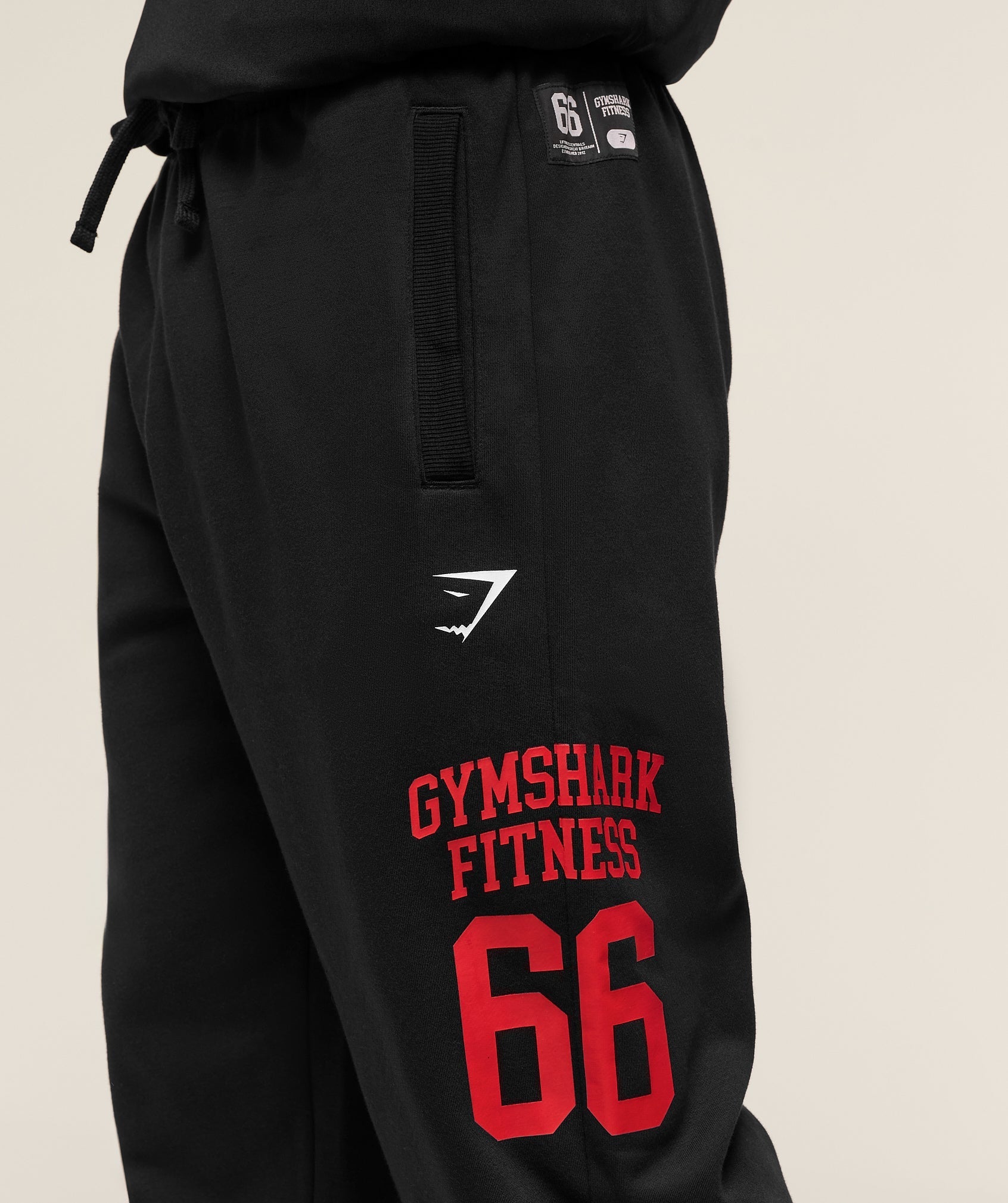 Varsity Oversized Joggers Black