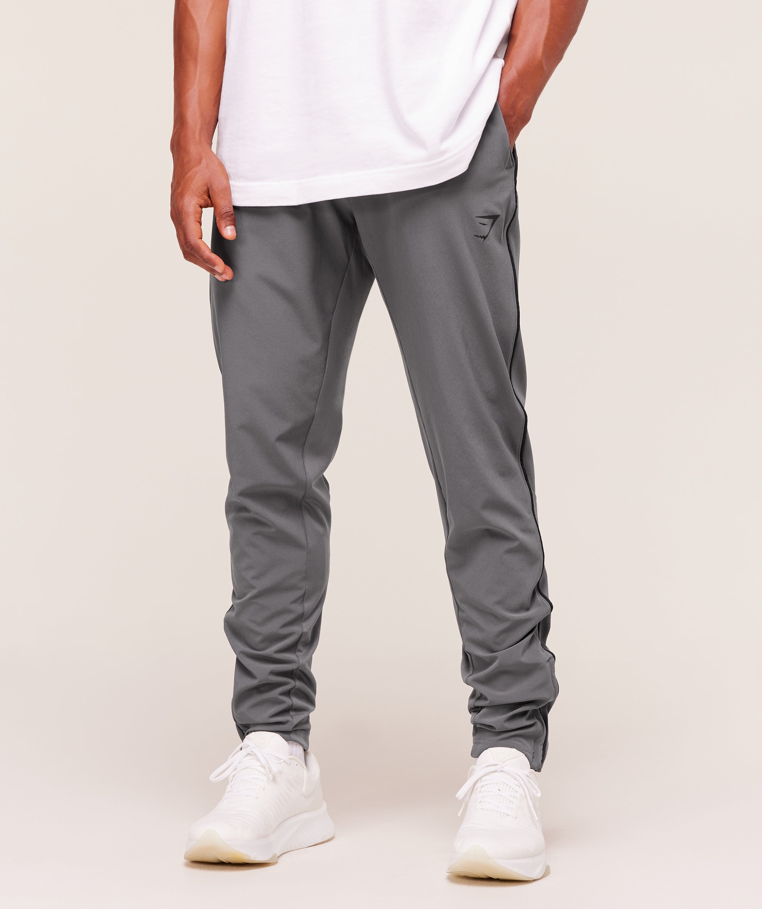 Arrival Woven Block Joggers Dark Grey